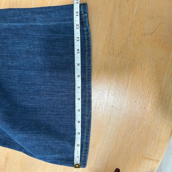 Hudson Jeans Womens Large Blue Wide Leg Trouser Jeans Flap Pockets Denim Flare - Picture 10 of 12